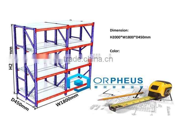 2016 New Shelf Warehouse Shelf Custom Storage System 4 Tier Metal Shelf
