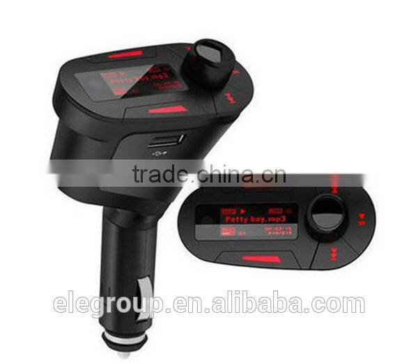 Car MP3 WMA Player/ FM transmitter; Support SD/MMC memory card(Max 8GB) and USB flash driver