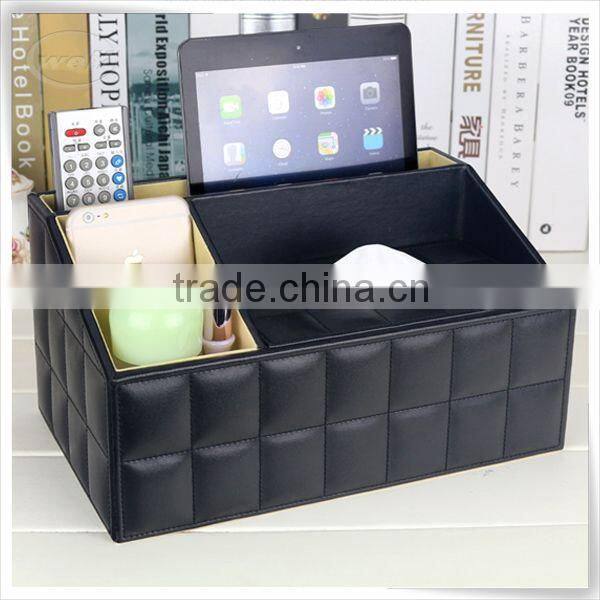 Christmas season hot promotion leather toilet paper tissue holder box storage box for home furniture
