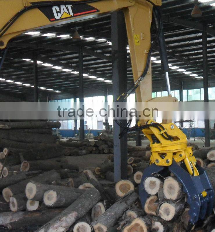 excavator attachments hydraulic wood clamp and pipe tube clamp