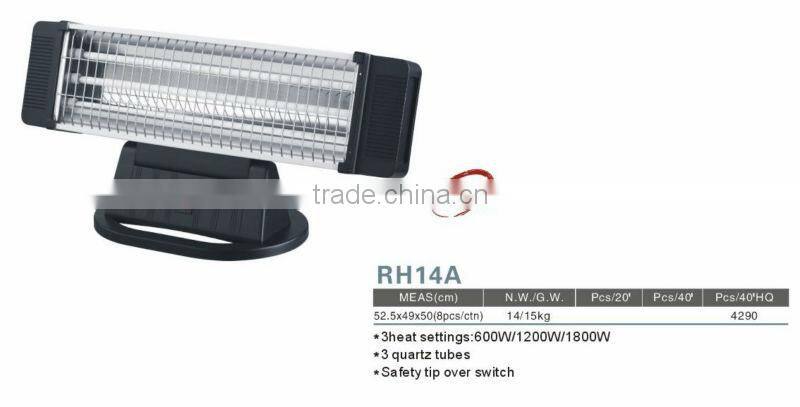 CB electric quartz heater 1200W/800W/400W heater electric room heater