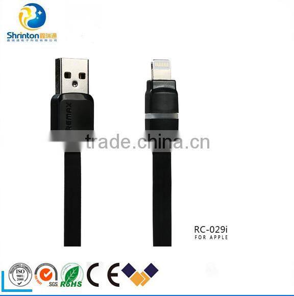 High quality Remax 1.0m Micro Usb Flat Usb Charging cable for Android devices