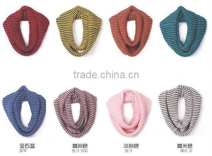 Winter Knitted Two Tone Lady Neck Scarf