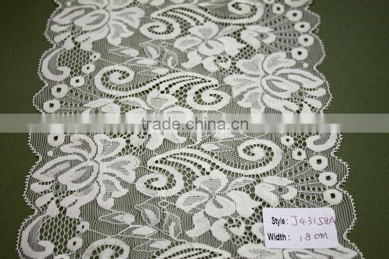 lace fabric for women panties underwear white flower