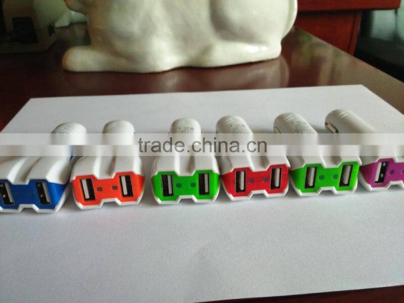 Promotional Output DC 5.0V 3.1A Portable Dual USB Car Charger