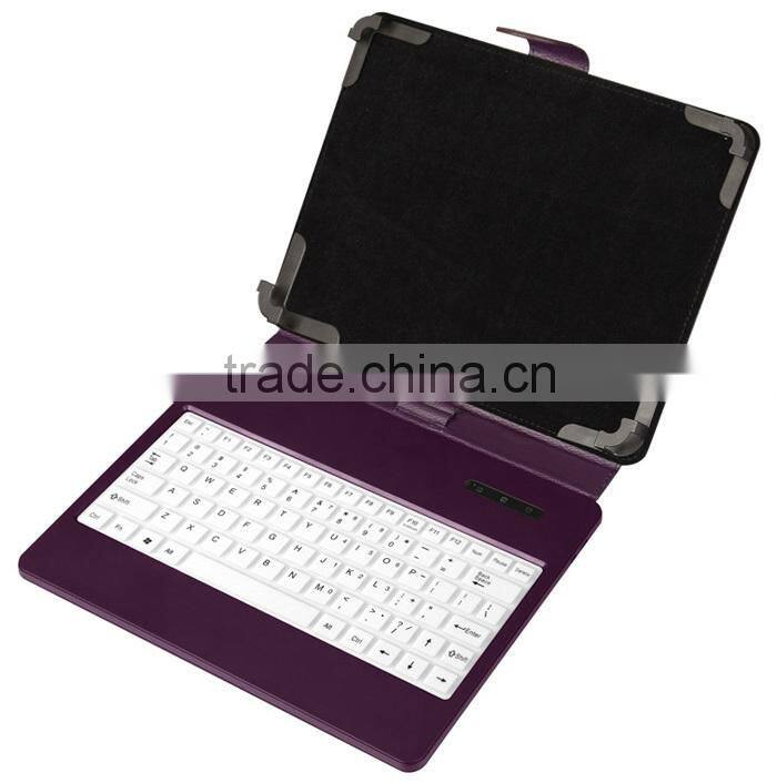 7 inch Flip PU Leather Silicon Bluetooth Tablet Keyboard Case