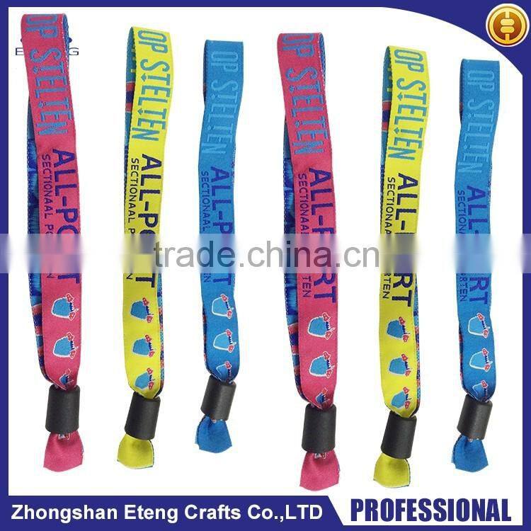Colorful Cool personalized concert fabric woven wristbands