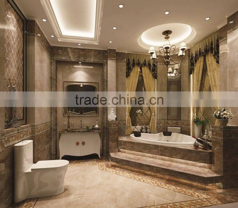 broken look porcelain verde green marble tile for Australian market