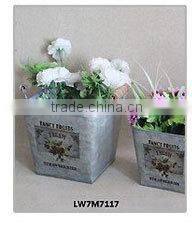 Stained Blue French Custom Decorative Wooden Crates