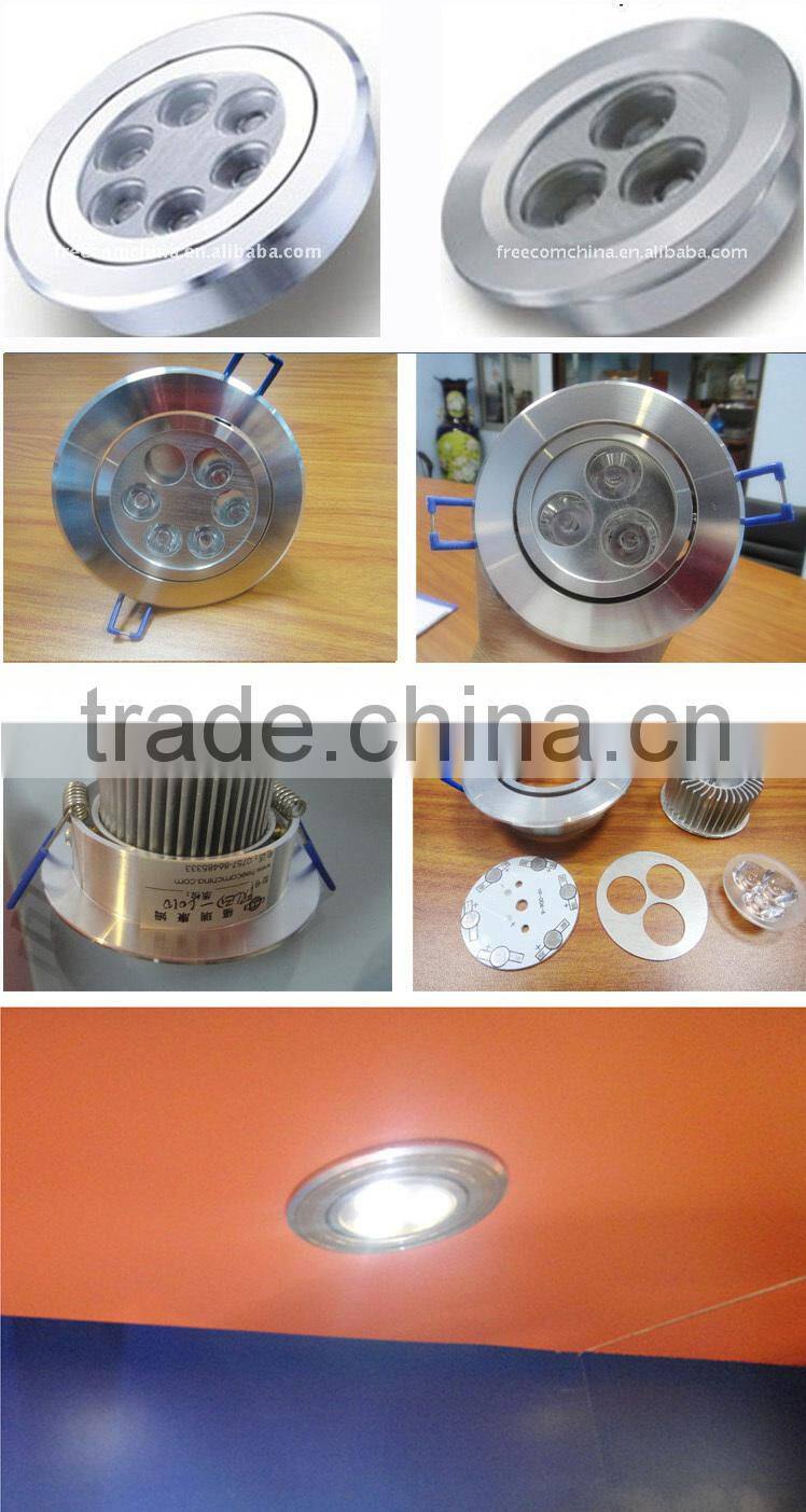 3w LED ceiling light component aluminum alloy round environmental,wilely used for shopping mall,hotel,household,supermarket