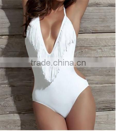 Alibaba China women Sexy push-up one-piece Swimsuit European swimwear