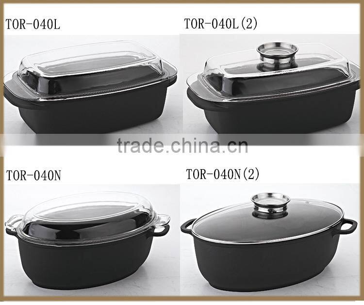 Top Quality environmental friendly Aluminium cast iron roaster pan
