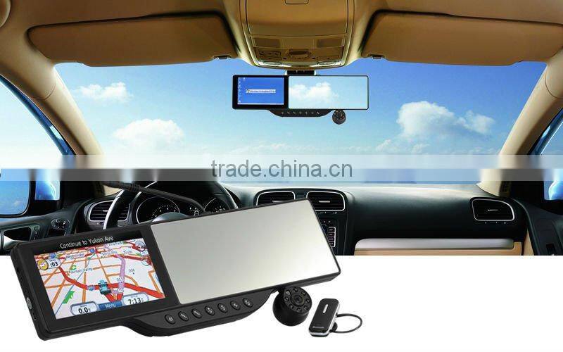 5 inch HD Car DVR with hd 720P and 180 degrees