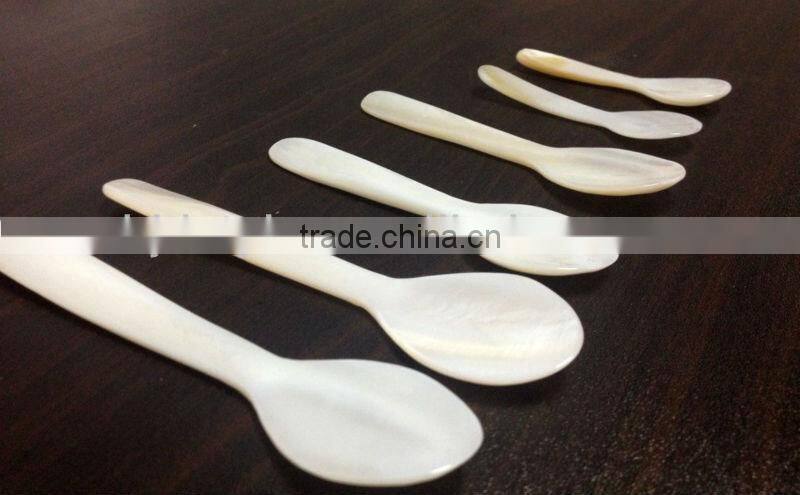 natural shell mother pearl spoon for tasting caviar