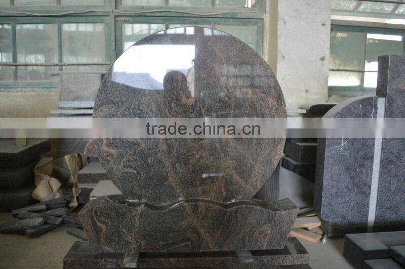 romantic red tombstone and monument