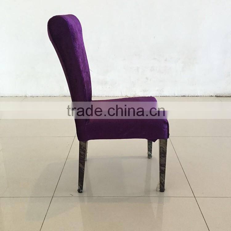 High quality wholesale luxury hotel furniture stainless steel frame metal BANQUET WEDDING CHAIR/ PU DINING CHAIR for sale