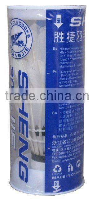 3Pcs Goose Feather Shuttlecock Cork Badminton