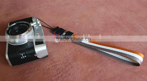Colorful stripe hand rope camera strap