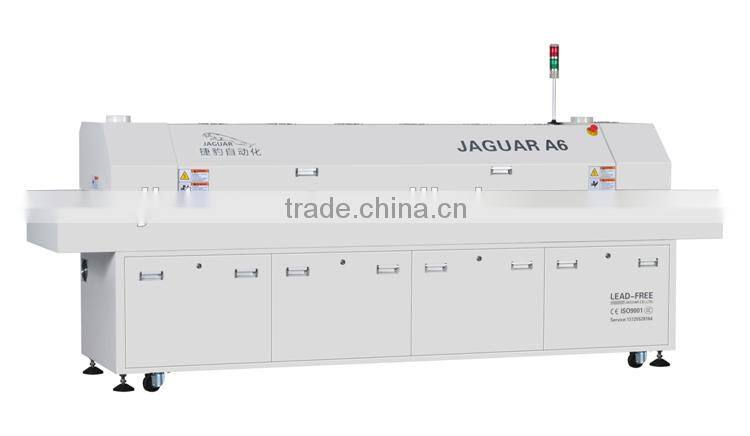 A6 6 Zones Lead Free Reflow Solder Oven for PCB Soldering