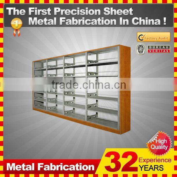 customized made home furniture no door metal book cabinet