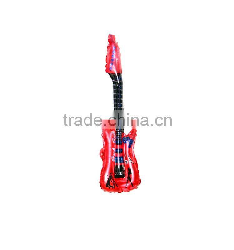 PVC inflatable guitar for kids, full printing kids' small inflatable guitar