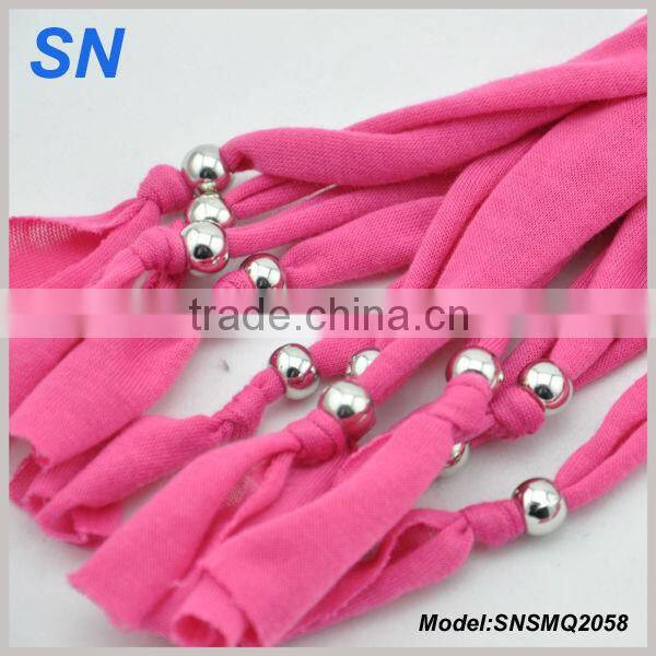 Hot Selling Polyester Alloy Jewelry Beads Pendant Scarf
