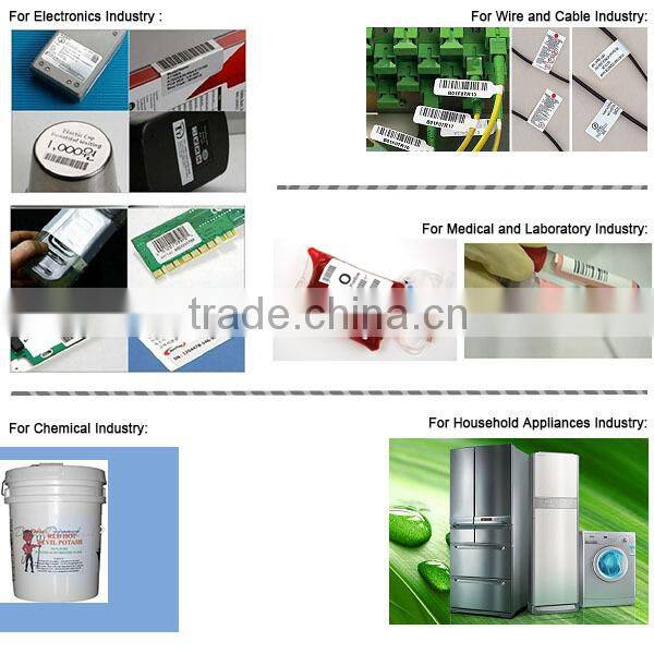 permanent adhesive waterproof labels for glass