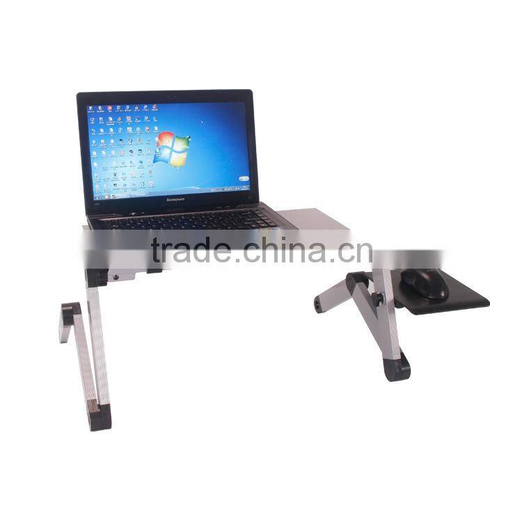 Hot sale foldable Aluminum Nottable Laptop Stand,computer desk,laptop desk