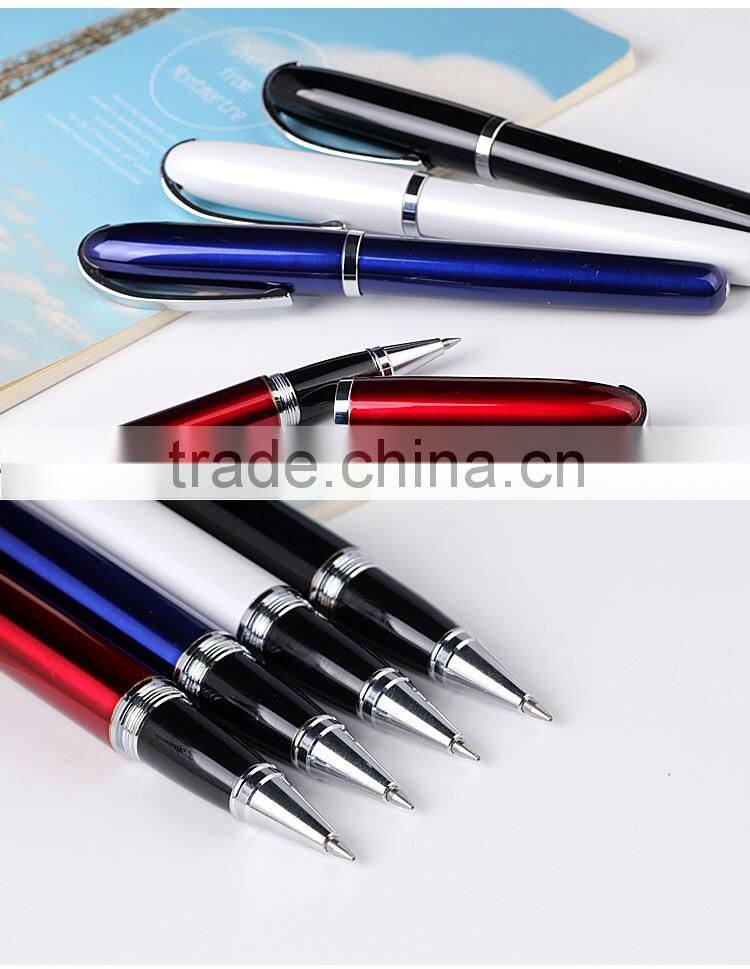 2016 promotional premium pens metal roller pen with metal cap