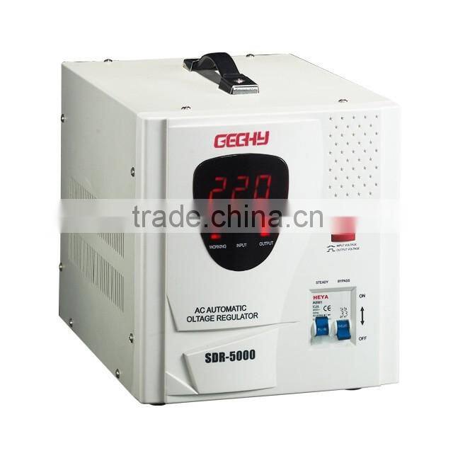 SDR-5000VA 4KW 220V Relay control Single Phase full AC automatic voltage regulator/stabilizer