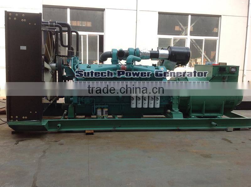 High quality 1500Kva diesel generator powered by Cummins KTA50-GS8 engine, Containerized type or Open type