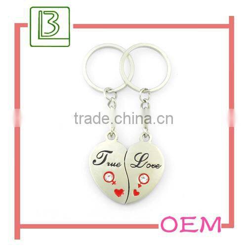 Sexy Metal plate pattern keychain wedding favors