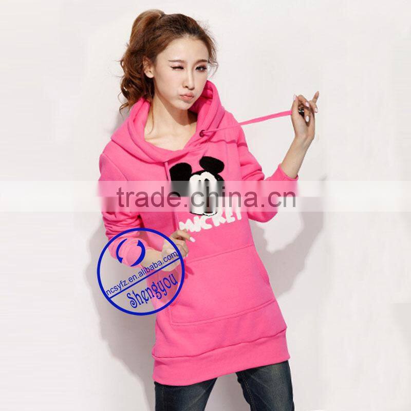 China factory custom wholesale pullover extra long hoodies
