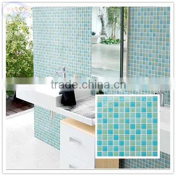irregular shape washroom crystal glass mosaic