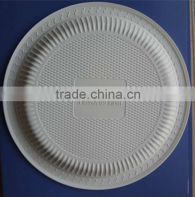 Biodegradable disposable 10inch plate with 3 compartments Bio tableware