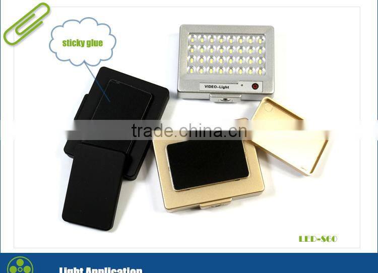 Rechargeable Small Battery Operated LED Light for Cameras Table & Smartphone LED-S60