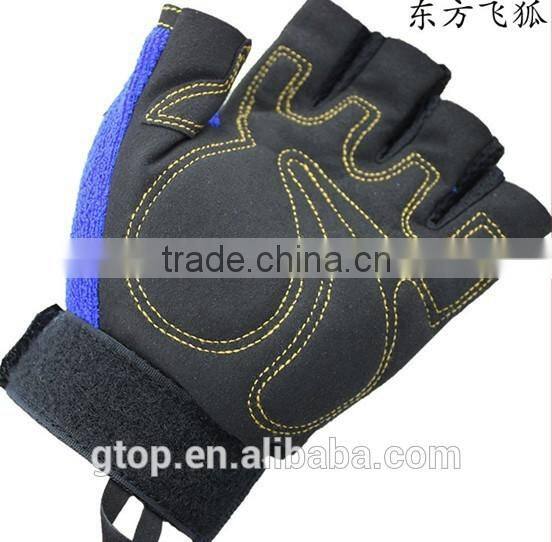 Fashion Wholesale Outdoor Cycling Bicycle Motorbike Half Finger Gloves Sports Gloves Breathable G-10