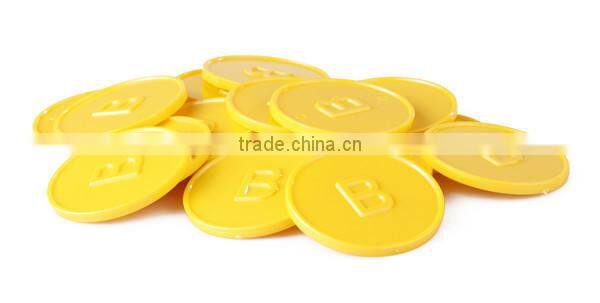 cheap plastic token / customized logo / text and picture