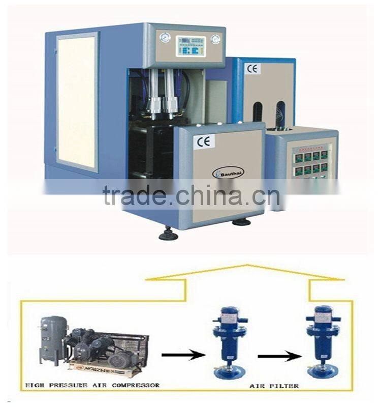 semi automatic stretch blow moulding machine for water bottles