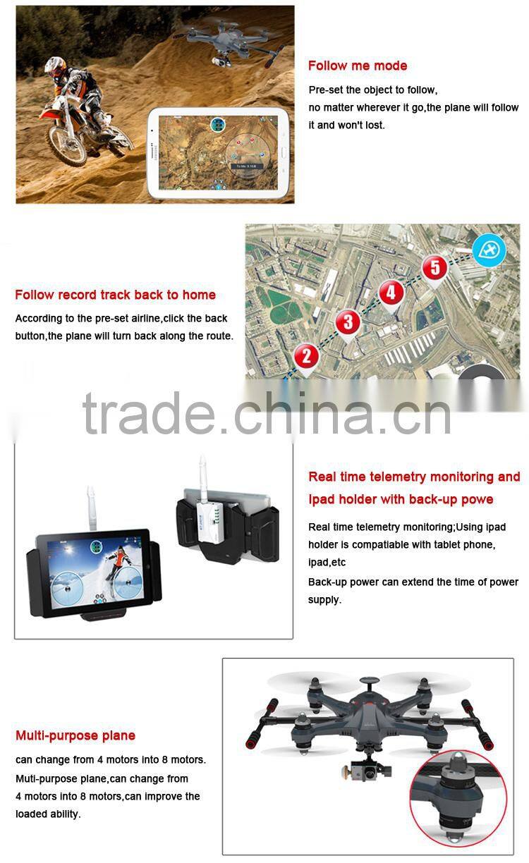 Radio control uav aircraft flying helicopter with camera and gps.