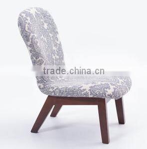 Solid Wood Cloth Chair ,Contracted Wooden Sofa For Living Room