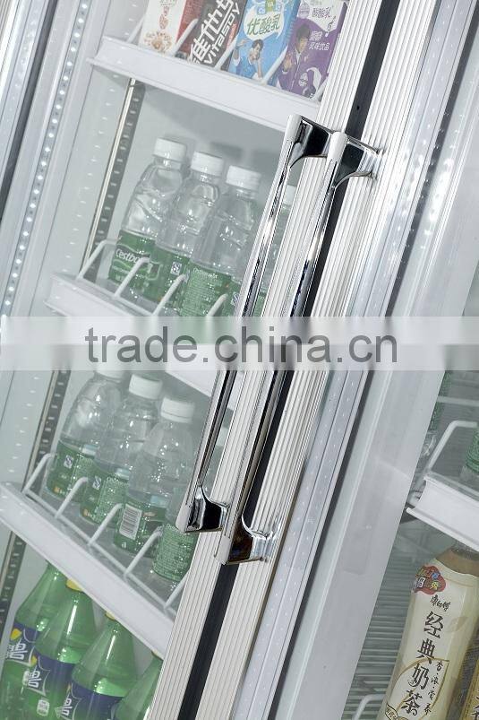 supermarket glass door freezer showcase display
