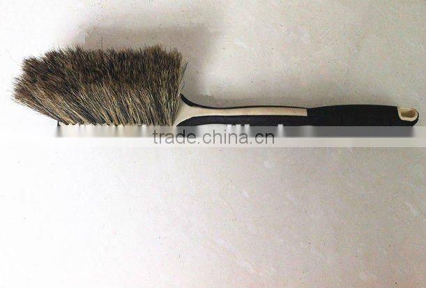soft hog hair car wheel wash brush