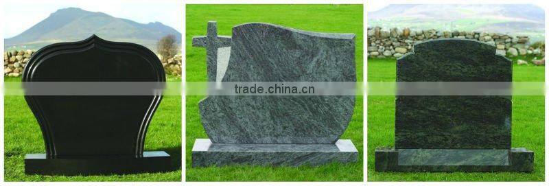 black granite funeral stones