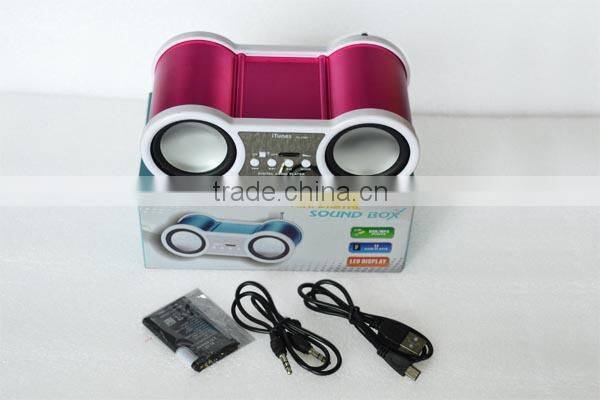 Robot-158uTelescope Card Speaker,USB Music Speaker, Hi-Fi Stereo Portable Fm Radio