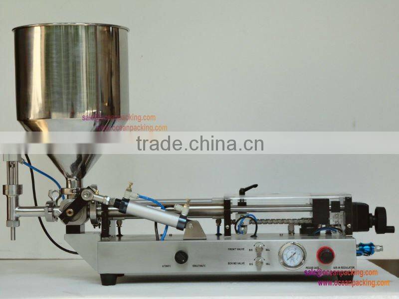 semi automatic glue filling machine with hopper