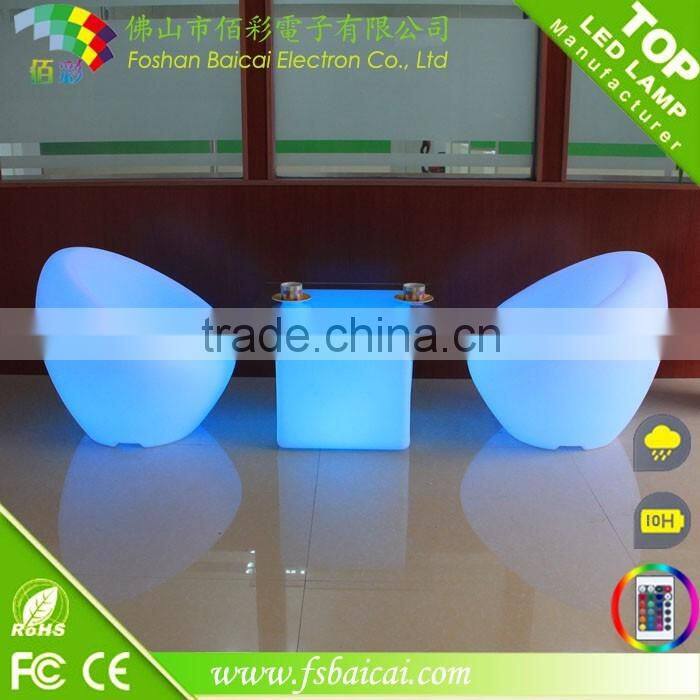 RGB color changing led lounge furniture /Led sofa/sectional sofa