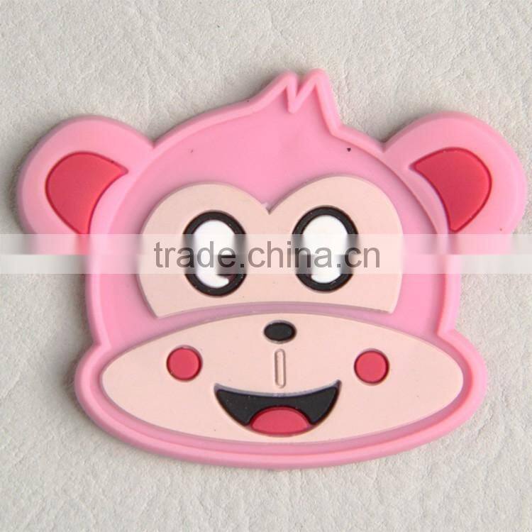 Custom rubber badge label with color logo pvc label for garment