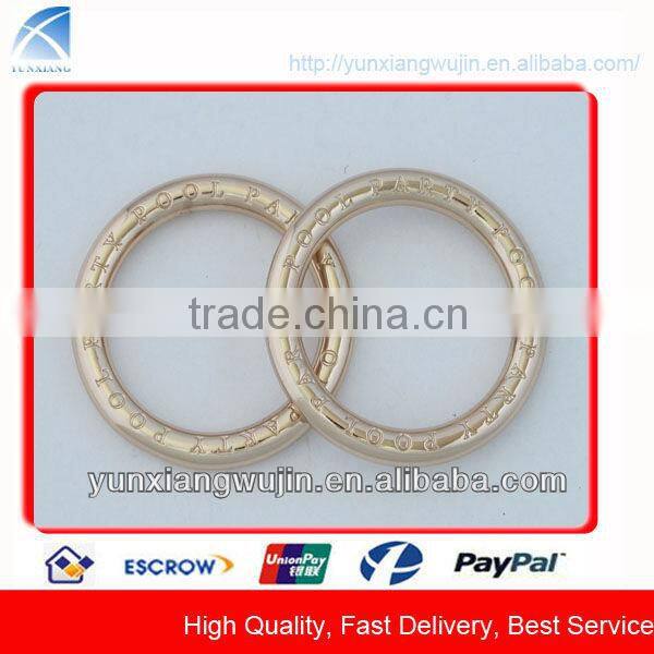 CD7312 Plating Gold Metal Ring for Handbag Accessories