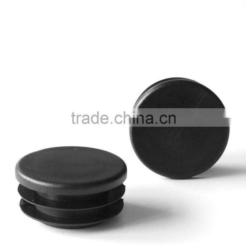 Black Plastic Round Post Caps End Tube Inserts /Round Tube Insert